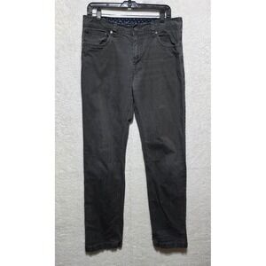 Prana Slim Fit Breathe Jeans Organic Cotton Stretch Pants Charcoal Gray 34x32